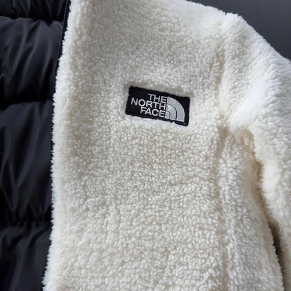 Weiße, wendbare Fleecejacke SS22 TNF